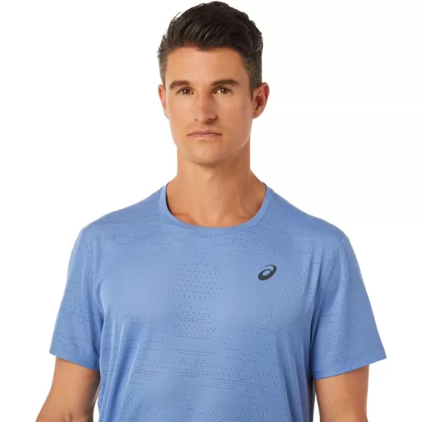 imageASICS Mens Ventilate ACTIBREEZE Short Sleeve TOP Running ApparelBlue Harmony