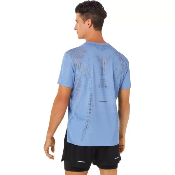 imageASICS Mens Ventilate ACTIBREEZE Short Sleeve TOP Running ApparelBlue Harmony