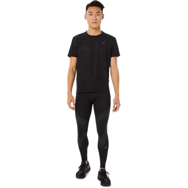 imageASICS Mens Ventilate ACTIBREEZE Short Sleeve TOP Running ApparelPerformance Black