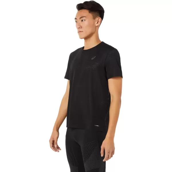imageASICS Mens Ventilate ACTIBREEZE Short Sleeve TOP Running ApparelPerformance Black
