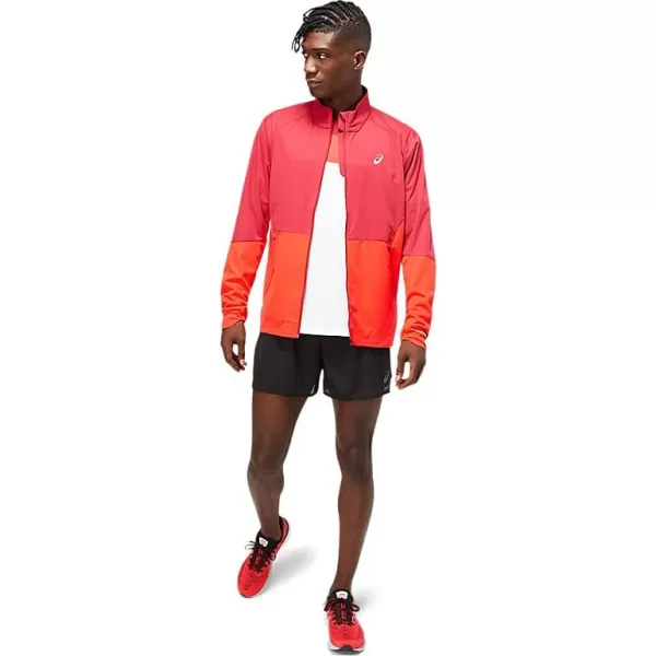 imageASICS Mens Ventilate Jacket Running ApparelBurgundyElectric Red