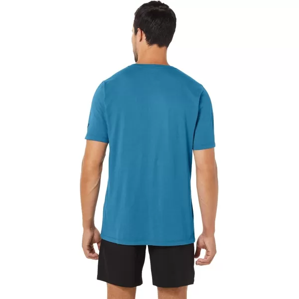 imageASICS Mens XG Paintbrush Short Sleeve TEE Training ApparelIsland Blue Heather