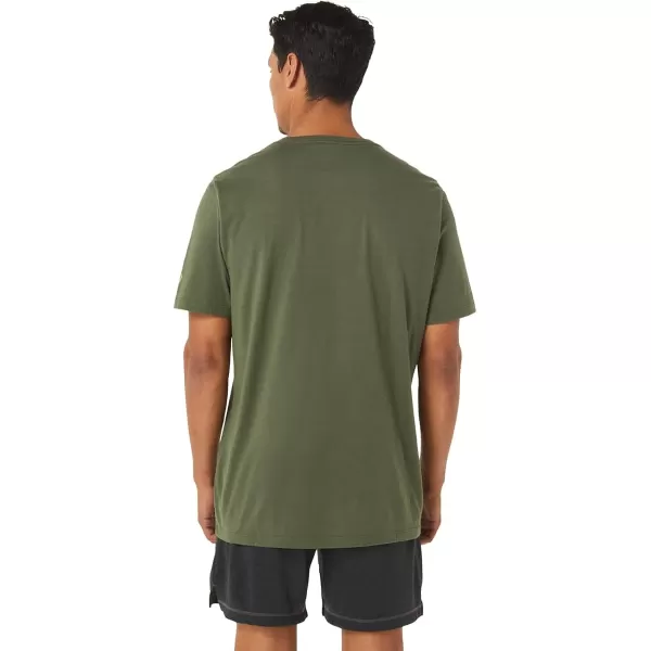 imageASICS Mens XG Paintbrush Short Sleeve TEE Training ApparelOlive Canvas
