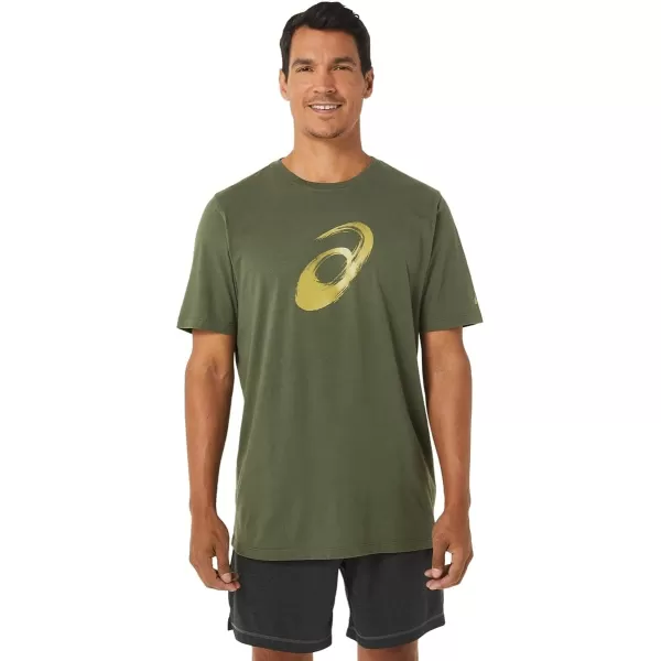 imageASICS Mens XG Paintbrush Short Sleeve TEE Training ApparelOlive Canvas