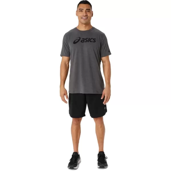 imageASICS Mens XG Short Sleeve Lockup Logo TEE Training ApparelDark Grey Heather