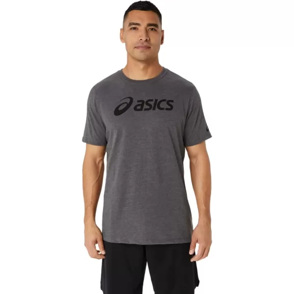 imageASICS Mens XG Short Sleeve Lockup Logo TEE Training ApparelDark Grey Heather
