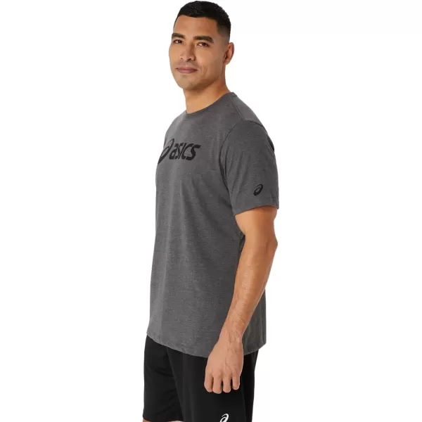 imageASICS Mens XG Short Sleeve Lockup Logo TEE Training ApparelDark Grey Heather