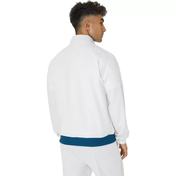 imageASICS Unisex CLASSIC KNIT JACKET ApparelBrilliant White