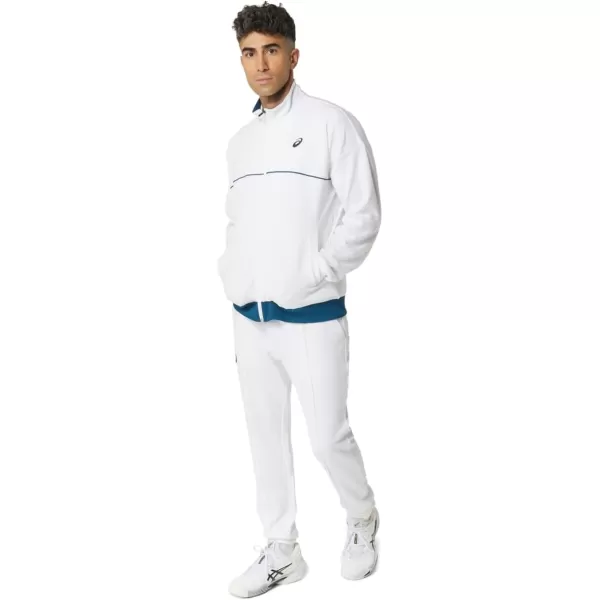 imageASICS Unisex CLASSIC KNIT JACKET ApparelBrilliant White