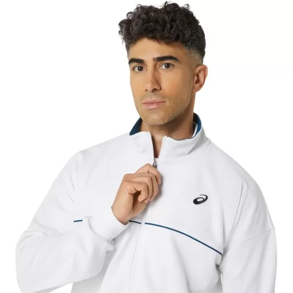 imageASICS Unisex CLASSIC KNIT JACKET ApparelBrilliant White