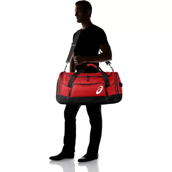 imageASICS Unisex Edge II Medium Duffle Training AccessoriesRedBlack
