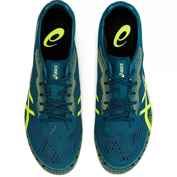 imageASICS Unisex Gun Lap 2 Track  Field ShoesVelvet PineSafety Yellow