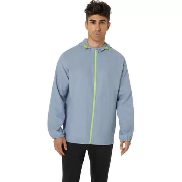 imageASICS Unisex PR LYTE PACKABLE JACKET RUNNING ApparelLight NavyLime Zest