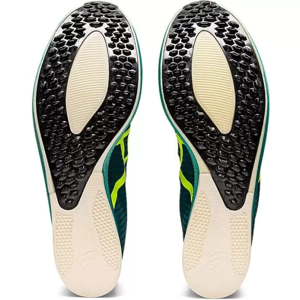 imageASICS Unisexs METASPEED LD Track  Field ShoesVelvet PineSafety Yellow