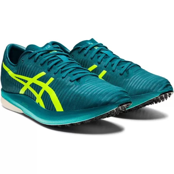 imageASICS Unisexs METASPEED LD Track  Field ShoesVelvet PineSafety Yellow