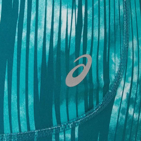 imageASICS Womens 2IN Train Short Training ApparelPerf Tie Dye Velvet Pine Print