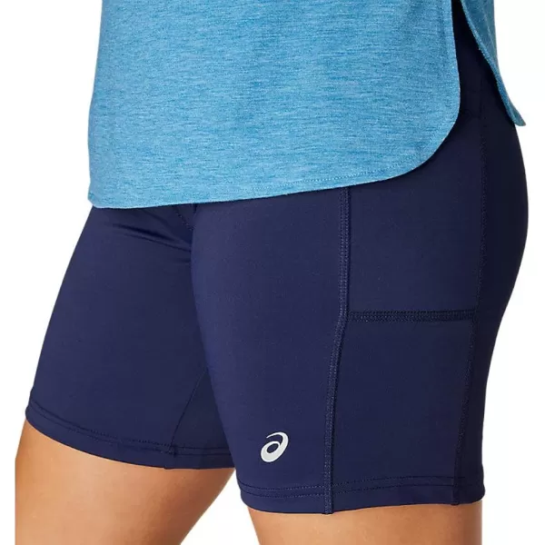 imageASICS Womens 7 Knit Short Training ApparelPeacoat