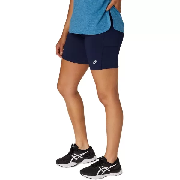 imageASICS Womens 7 Knit Short Training ApparelPeacoat