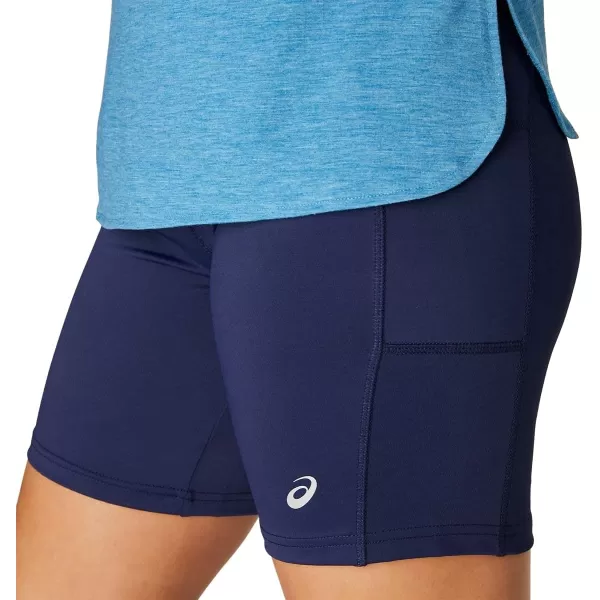 imageASICS Womens 7 Knit Short Training ApparelPeacoat