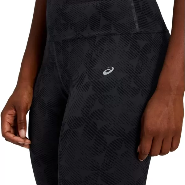 imageASICS Womens 78 Tights Running ApparelGraphite GreyPerf Black Linear Eclipse