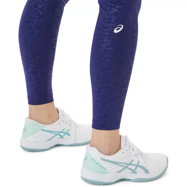 imageASICS Womens 92 FIT SANA Pocket Tight Training ApparelJapan Brushed Emboss Dive Blue