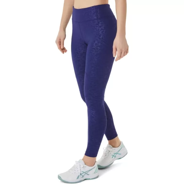 imageASICS Womens 92 FIT SANA Pocket Tight Training ApparelJapan Brushed Emboss Dive Blue