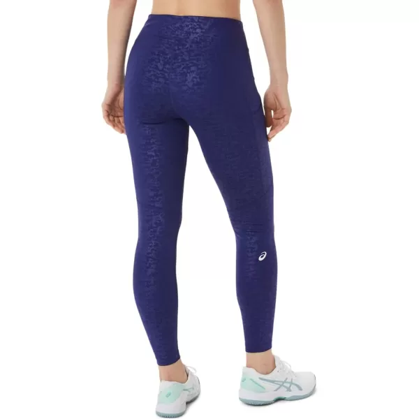 imageASICS Womens 92 FIT SANA Pocket Tight Training ApparelJapan Brushed Emboss Dive Blue