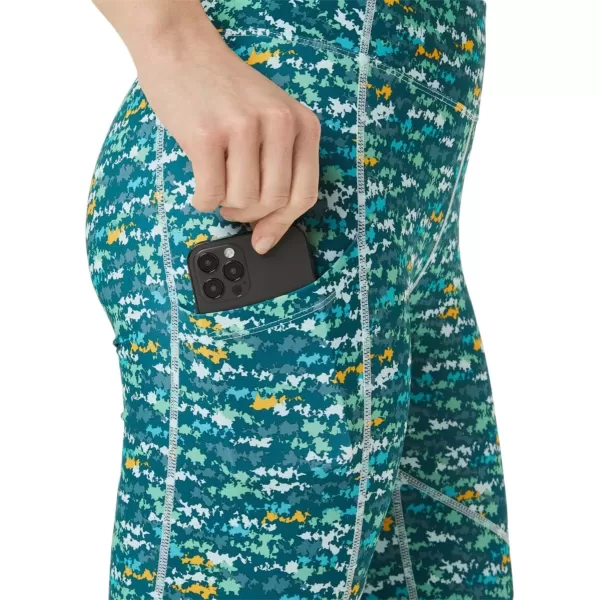 imageASICS Womens 92 FIT SANA Pocket Tight Training ApparelTennis Japan Brushed Aop Soothing Sea