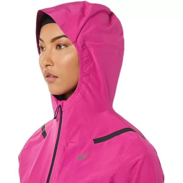 imageASICS Womens ACCELERATE WATERPROOF 20 JACKET ApparelFuchsia Red