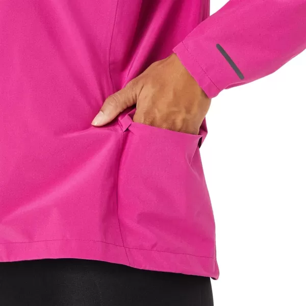 imageASICS Womens ACCELERATE WATERPROOF 20 JACKET ApparelFuchsia Red
