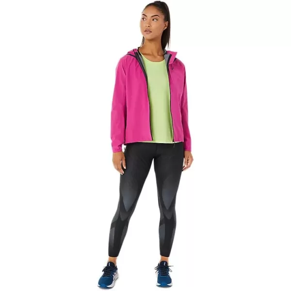 imageASICS Womens ACCELERATE WATERPROOF 20 JACKET ApparelFuchsia Red