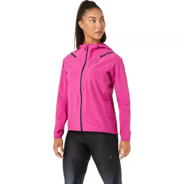 imageASICS Womens ACCELERATE WATERPROOF 20 JACKET ApparelFuchsia Red
