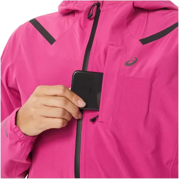 imageASICS Womens ACCELERATE WATERPROOF 20 JACKET ApparelFuchsia Red