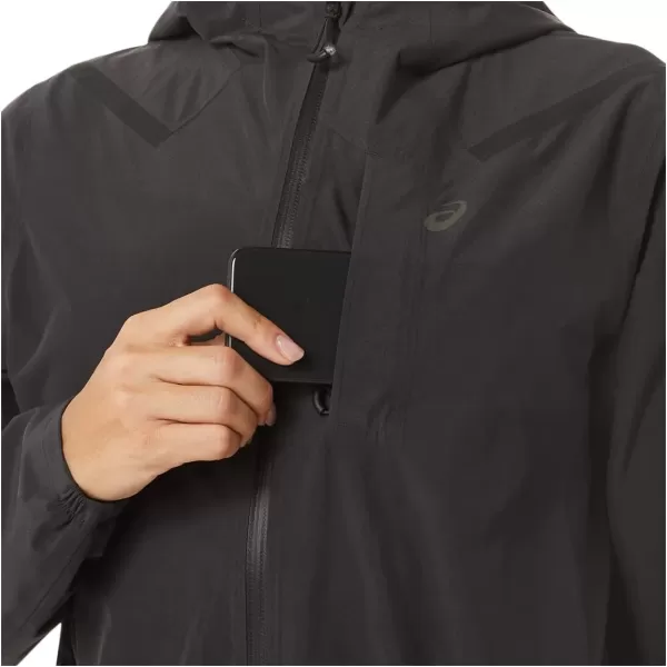 imageASICS Womens ACCELERATE WATERPROOF 20 JACKET ApparelGraphite Grey