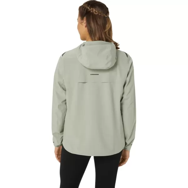 imageASICS Womens ACCELERATE WATERPROOF 20 JACKET ApparelOlive Grey