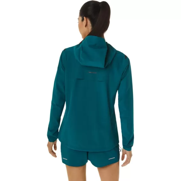 imageASICS Womens ACCELERATE WATERPROOF 20 JACKET ApparelVelvet Pine