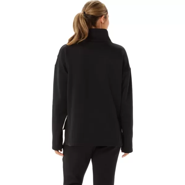 imageASICS Womens BRUSHED KNIT PULLOVER ApparelPerformance Black