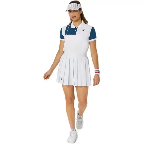 imageASICS Womens Classic Polo Shirt ApparelBrilliant White