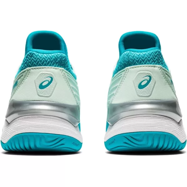 imageASICS Womens Court FlyteFoam 2 Tennis Shoes 5 Laser PinkWhite7 Bio MintLagoon