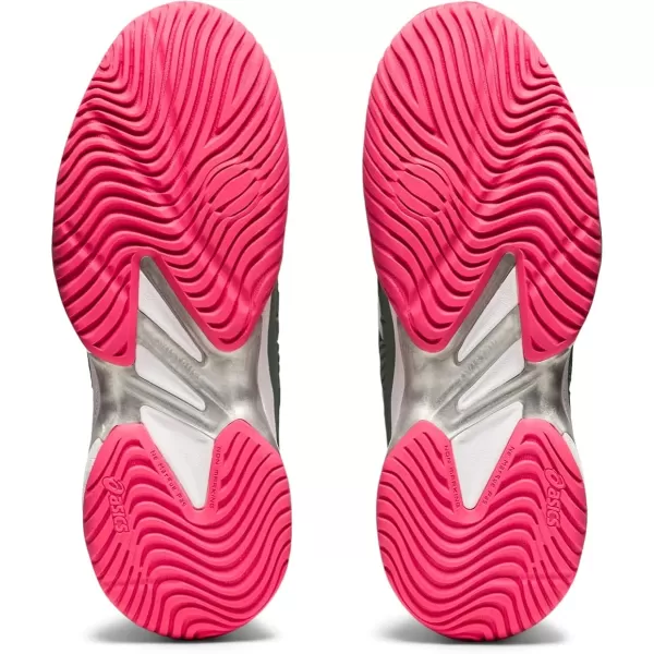 imageASICS Womens Court FlyteFoam 2 Tennis ShoesSlate GreyWhite