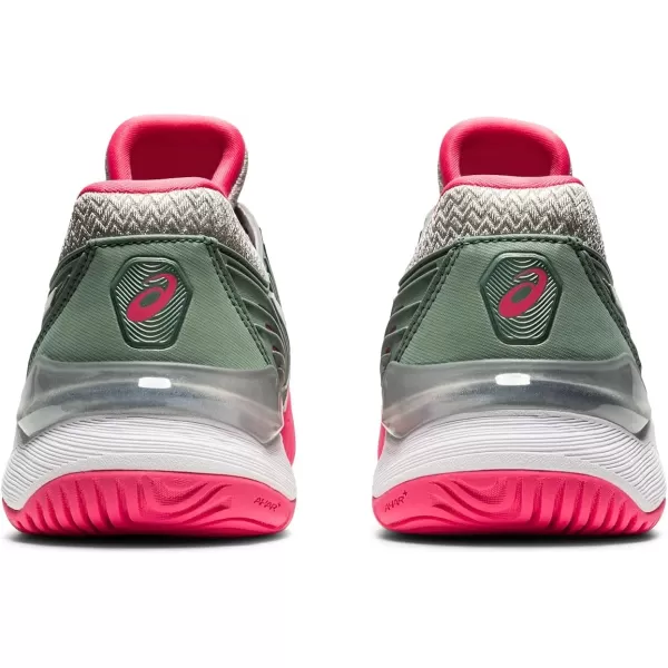 imageASICS Womens Court FlyteFoam 2 Tennis ShoesSlate GreyWhite