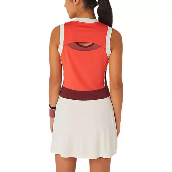 imageASICS Womens Court GPX Dress Tennis ApparelRed Snapper