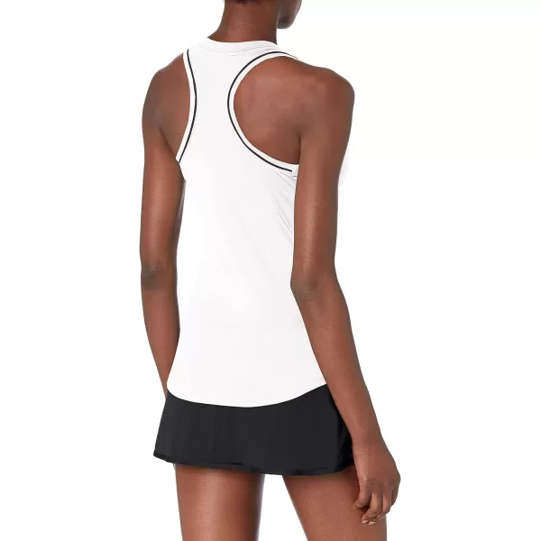 imageASICS Womens Court Piping Tank Tennis ApparelBrilliant White