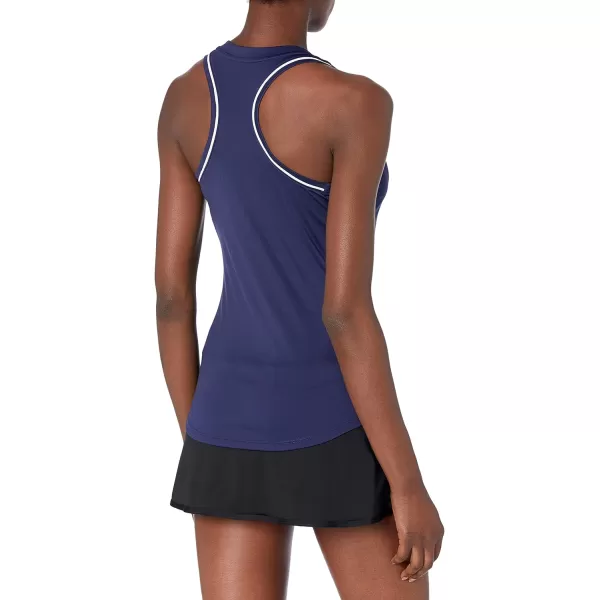 imageASICS Womens Court Piping Tank Tennis ApparelPeacoat