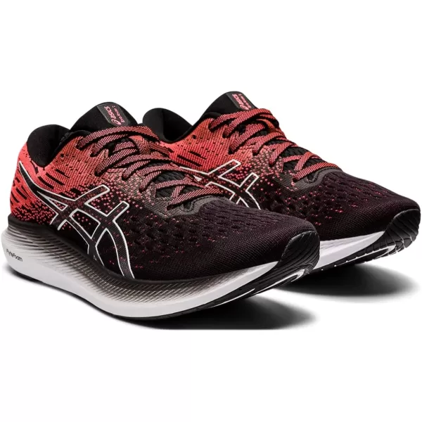 imageASICS Womens EvoRide 2 Running ShoesBlackBlazing Coral