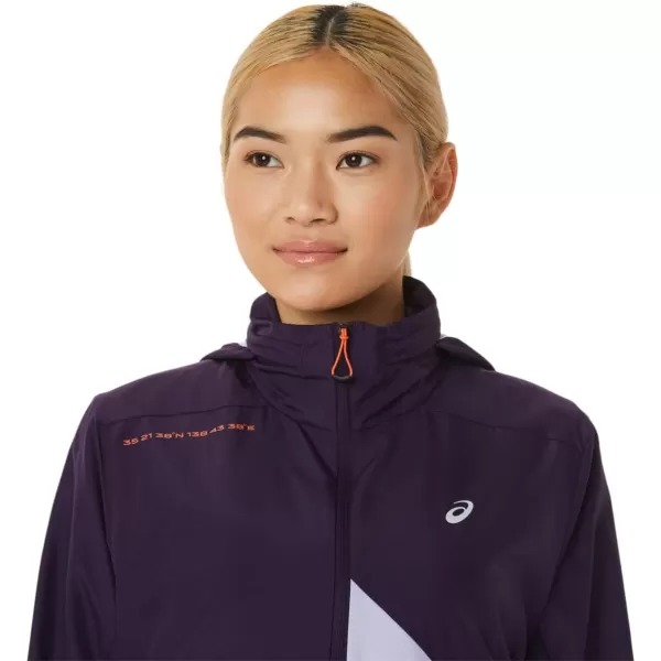 imageASICS Womens FUJITRAIL ANORAK ApparelNight ShadeVapor