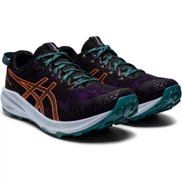 imageASICS Womens Fuji Lite 3 Running ShoesNight ShadeNova Orange