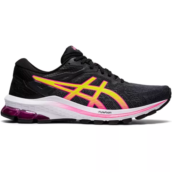 imageASICS Womens GT1000 10 Running ShoesBlackHot Pink