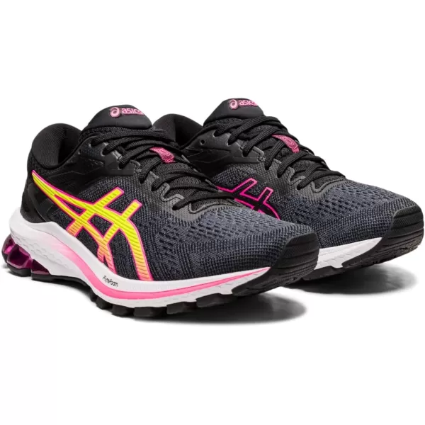 imageASICS Womens GT1000 10 Running ShoesBlackHot Pink