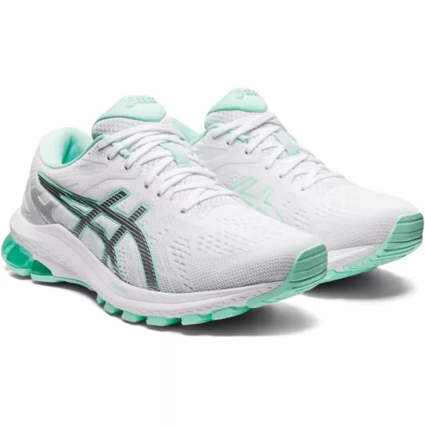 imageASICS Womens GT1000 10 Running ShoesWhitePure Silver